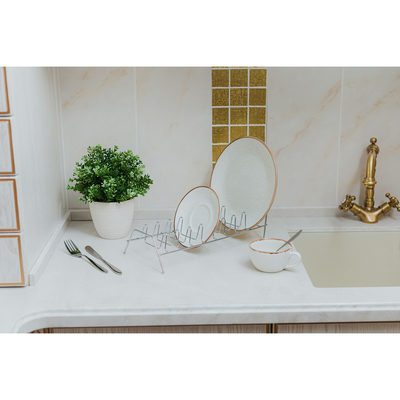 Сушилка для посуды Доляна, 35×12,5×15,5 см, цвет хром