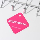 Вешалка на дверь на 8 крючков Доляна «Блеск», 36×9×2 см, хром - Фото 7