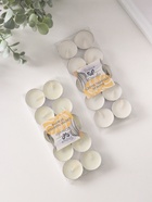 Набор свечей чайных, 10 шт., 6 г, бело-зелёный - Фото 3