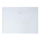 Папка-конверт на кнопке А5, 180 мкм, Calligrata Office, полупрозрачная, дымчатая (серая) - Фото 2