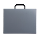 Папка-портфель А4, 1 отделение, 700 мкм, Calligrata, до 300 листов, серая - Фото 4