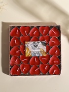 Набор свечей чайных «Сердце», 6 г, 50 шт., красные - Фото 3