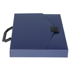 Папка-портфель А4, 1 отделение, 700 мкм, Calligrata, до 300 листов, синяя - Фото 2