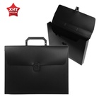 Папка-портфель А4 Calligrata, 1 отделение, 700 мкм, песок, чёрная - Фото 4