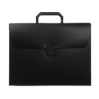 Папка-портфель А4 Calligrata, 1 отделение, 700 мкм, песок, чёрная - Фото 5