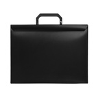 Папка-портфель А4 Calligrata, 1 отделение, 700 мкм, песок, чёрная - Фото 6