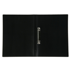 Папка на 2 кольцах А4, Calligrata, 18 мм, 500 мкм, черная - Фото 2