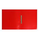 Папка на 2 кольцах А4, Calligrata, 18 мм, 500 мкм, красная, МИКС - Фото 2