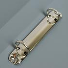 Папка на 2 кольцах А4, Calligrata, 27 мм, 700 мкм, внутренний и торцевой карман, серая - Фото 3