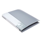 Папка на 2 кольцах А4, Calligrata, 27 мм, 700 мкм, внутренний и торцевой карман, серая - Фото 8