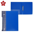 Папка на 2 кольцах А4, Calligrata, 25 мм, 700 мкм, внутренний и торцевой карман, синяя - Фото 2