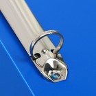 Папка на 2 кольцах А4, Calligrata, 25 мм, 700 мкм, внутренний и торцевой карман, синяя - Фото 3