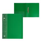 Папка на 2 кольцах А4, Calligrata, 27 мм, 700 мкм, внутренний и торцевой карман, зеленая - фото 301991285