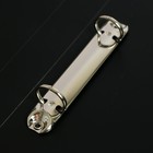 Папка на 2 кольцах А4, Calligrata, 27 мм, 700 мкм, внутренний и торцевой карман, черная - Фото 3