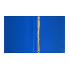 Папка на 4 кольцах А4, Calligrata, 25 мм, 500 мкм, синяя - Фото 3