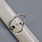 Папка на 4 кольцах А4, Calligrata, 25 мм, 500 мкм, серая - Фото 6