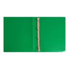 Папка на 4 кольцах А4, Calligrata, 25 мм, 500 мкм, зелёная - фото 8651943