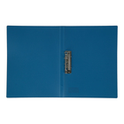 Папка с зажимом А4, 500 мкм, корешок 15 мм, Calligrata, до 100 листов, синяя - Фото 2