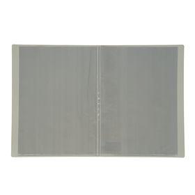 Папка с 10 вкладышами А4, 500 мкм, Calligrata, текстура «песок», серая 3258492