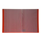 Папка с 10 вкладышами А4, 500 мкм, Calligrata, текстура "песок", красная - Фото 2