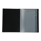 Папка с 10 вкладышами А4, 500 мкм, Calligrata, текстура «песок», чёрная - Фото 2