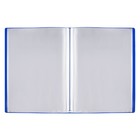 Папка с 20 вкладышами А4, 500 мкм, Calligrata, текстура «песок», синяя - Фото 4