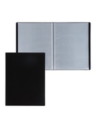 Папка с 30 вкладышами А4, 500 мкм, Calligrata, текстура «песок», чёрная - Фото 2