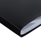 Папка с 30 вкладышами А4, 500 мкм, Calligrata, текстура «песок», чёрная - Фото 6