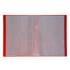 Папка с 30 вкладышами А4, 500 мкм, Calligrata, текстура «песок», красная - Фото 2