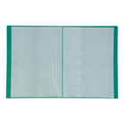 Папка с 30 вкладышами А4, 500 мкм, Calligrata, текстура «песок», зелёная - Фото 2