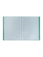 Папка с 30 вкладышами А4, 500 мкм, Calligrata, текстура «песок», зелёная - Фото 3