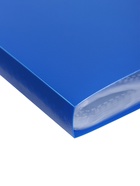 Папка с 40 вкладышами А4, 500 мкм, Calligrata, текстура «песок», синяя - Фото 6