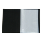 Папка с 40 вкладышами А4, 500 мкм, Calligrata, текстура «песок», чёрная - Фото 2