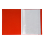 Папка с 40 вкладышами А4, 500 мкм, Calligrata, текстура «песок», красная - Фото 2