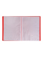 Папка с 40 вкладышами А4, 500 мкм, Calligrata, текстура «песок», красная - Фото 4