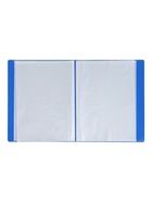 Папка А4, 60 прозрачных вкладышей, 500 мкм, Calligrata, песок, синяя - фото 809629407