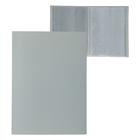 Папка с 60 вкладышами А4, 500 мкм, Calligrata, текстура "песок", серая - Фото 1