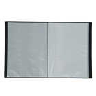 Папка с 60 вкладышами А4, 500 мкм, Calligrata, текстура «песок», чёрная - Фото 2