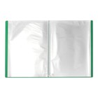 Папка с 60 вкладышами А4, 500 мкм, Calligrata, текстура «песок», зелёная - Фото 3