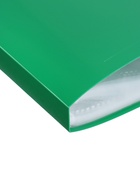 Папка с 60 вкладышами А4, 500 мкм, Calligrata, текстура "песок", зелёная - фото 809629416