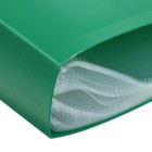 Папка с 80 вкладышами А4, 700 мкм, Calligrata, текстура «песок», зелёная - Фото 3