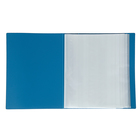 Папка с 100 вкладышами А4, корешок 40 мм, 700 мкм, Calligrata, текстура «песок», синяя - Фото 2