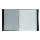 Папка с 100 вкладышами А4, 700 мкм, Calligrata, текстура «песок», чёрная - Фото 2