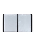 Папка с 100 вкладышами А4, 700 мкм, Calligrata, текстура «песок», чёрная - Фото 3