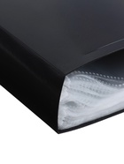 Папка с 100 вкладышами А4, 700 мкм, Calligrata, текстура «песок», чёрная - Фото 5