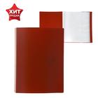 Папка с 100 вкладышами А4, 700 мкм, Calligrata, текстура «песок», красная - Фото 1