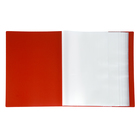 Папка с 100 вкладышами А4, 700 мкм, Calligrata, текстура «песок», красная - Фото 2