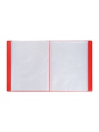 Папка с 100 вкладышами А4, 700 мкм, Calligrata, текстура «песок», красная - Фото 3