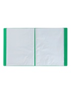 Папка с 100 вкладышами А4, 700 мкм, Calligrata, текстура "песок", зелёная - фото 809629424