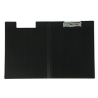 Папка-планшет с зажимом А4, 1.2 мм, Calligrata, пластик, черная (клипборд с крышкой) - Фото 2